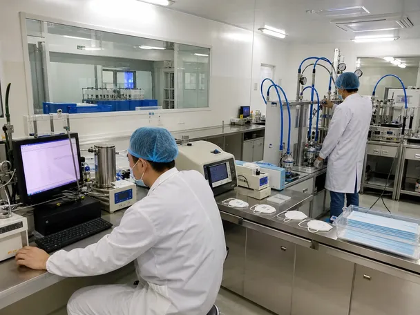 eztio in-house quality control laboratory for BFE PFE and Delta-P testing