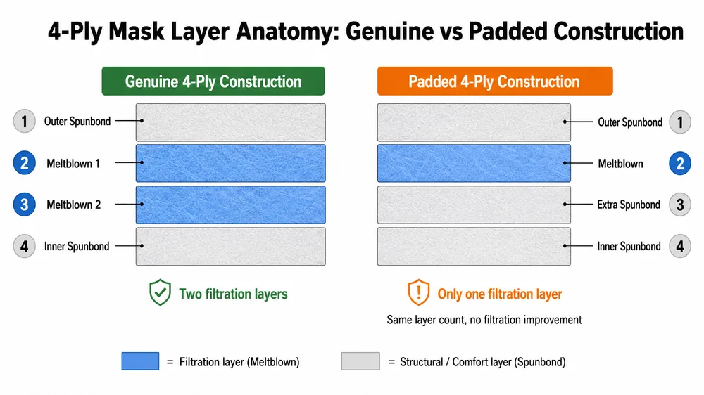 How to Source 4 Ply Disposable Medical Masks Without Paying for Filtration You Cannot Verify | eztio