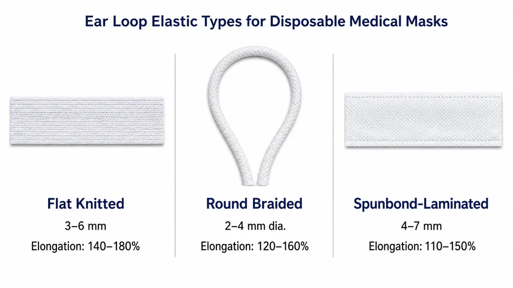 Ear Loop Elastic Specification for Disposable Medical Masks: Tensile Strength, Comfort Thresholds, and Common Failure Modes