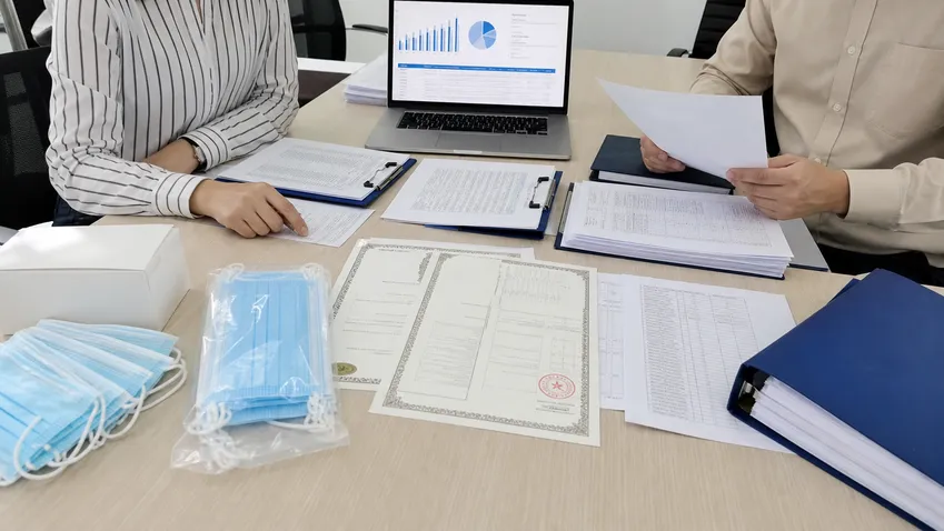 Government procurement documentation for medical mask tenders