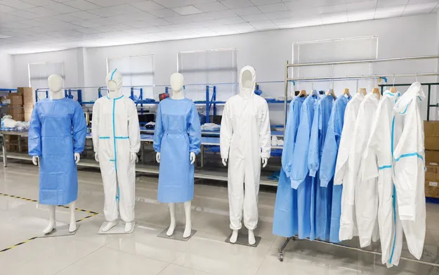 Disposable protective clothing, isolation gowns, and coveralls