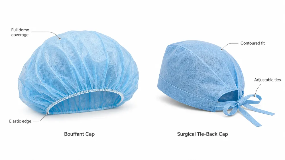 Bouffant Cap vs Surgical Cap: Which Fits Your OR Protocol and Reduces Per-Unit Cost