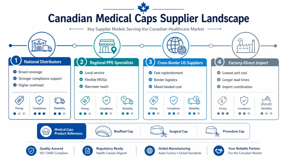 Top 10 Disposable Medical Caps Suppliers in Canada: Pricing, Certifications, and Supply Reliability