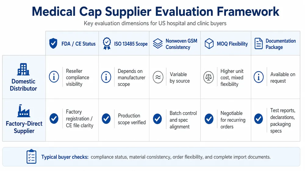 Top 10 Medical Caps Suppliers for US Hospital and Clinic Buyers: Import Shortlist