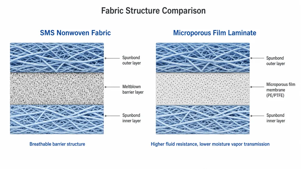 SMS vs Microporous Film: Which Nonwoven Fabric Is Right for Your Medical Protective Clothing Order?