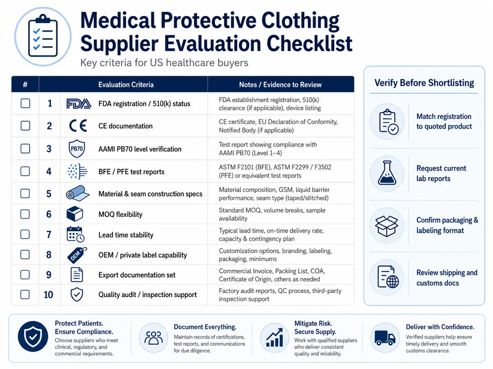 Top 10 Medical Protective Clothing Suppliers for US Healthcare Buyers: Factory-Direct Shortlist