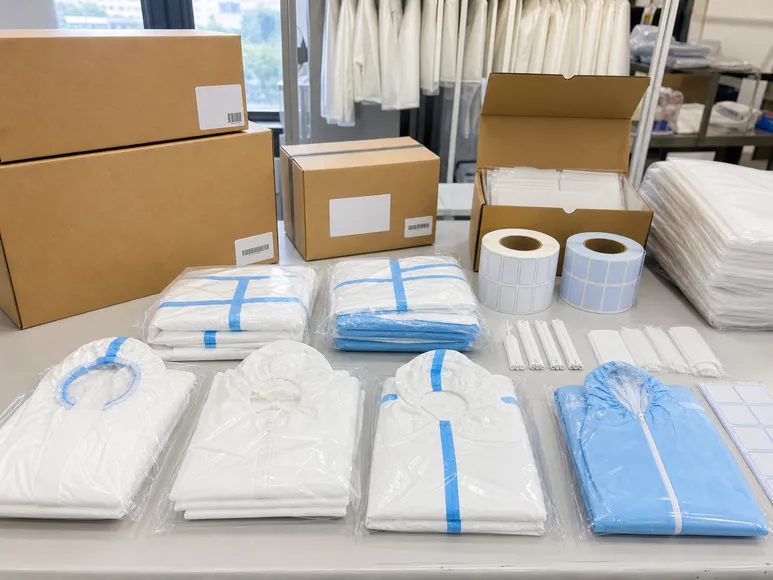 OEM packaging and private-label configuration for disposable medical protective clothing