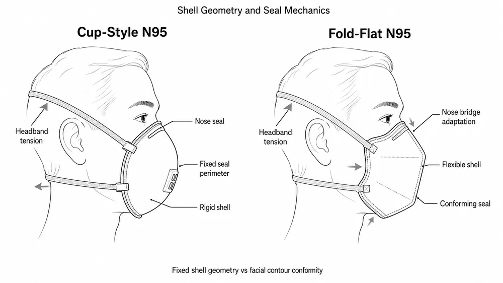 Cup-Style vs Fold-Flat Disposable N95 Mask: Which Design Reduces Fit Test Failure Rates in Hospital Settings