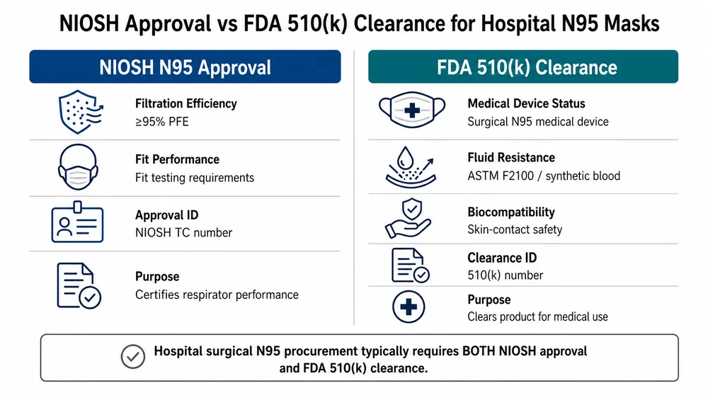 Hospital N95 Medical Mask FDA 510(k) Clearance Guide: What Your Compliance Team Needs Before Ordering