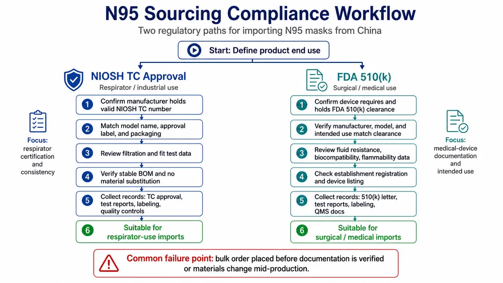 How to Source N95 Medical Masks from China Without Failing NIOSH or FDA Audit | eztio