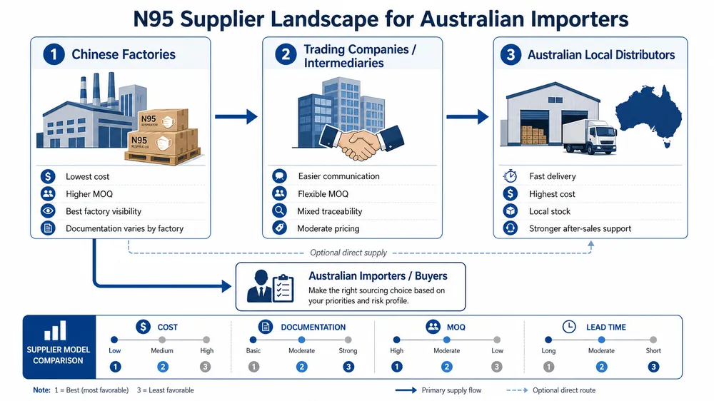 Top 10 N95 Medical Mask Suppliers for Australian Importers: Factory-Direct Sourcing Guide
