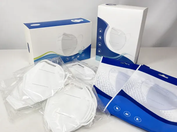 Private-label N95 mask packaging with custom brand artwork