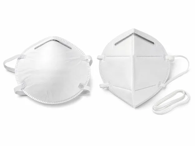 N95 mask shape options: cup-shaped and flat-fold configurations