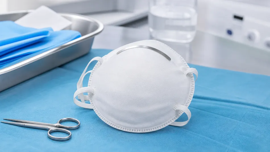 Hospital N95 medical mask — surgical N95 with fluid resistance for ICU and operating theater use