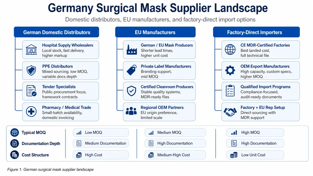 Top 10 Surgical Medical Mask Suppliers in Germany: Factory-Direct Import Shortlist