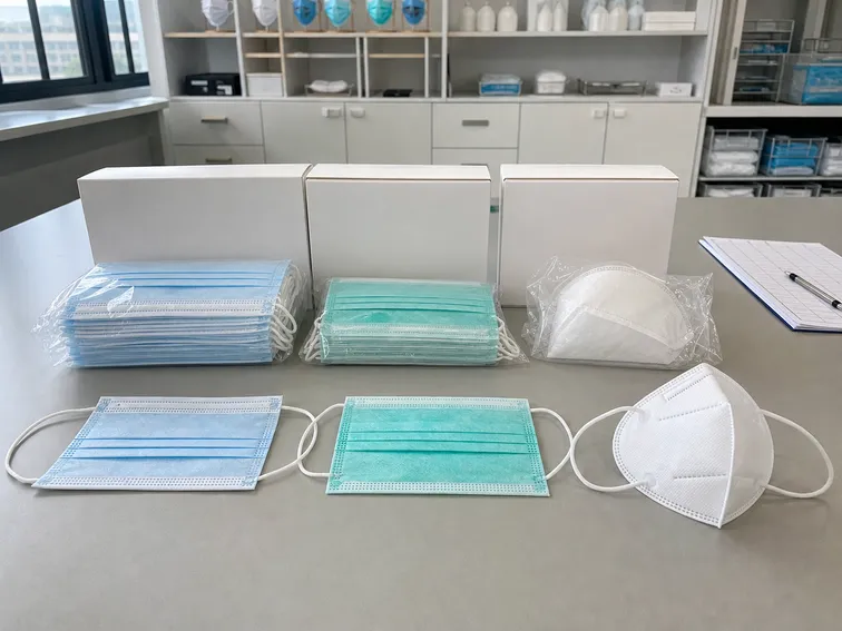 Surgical mask product configurations for different market requirements